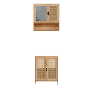 Vicco Set di mobili da bagno Bambù 2 parti