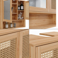 Vicco Set di mobili da bagno Bambù 2 parti