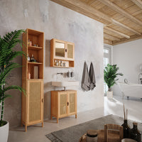 Vicco Set di mobili da bagno Bambù 3 parti