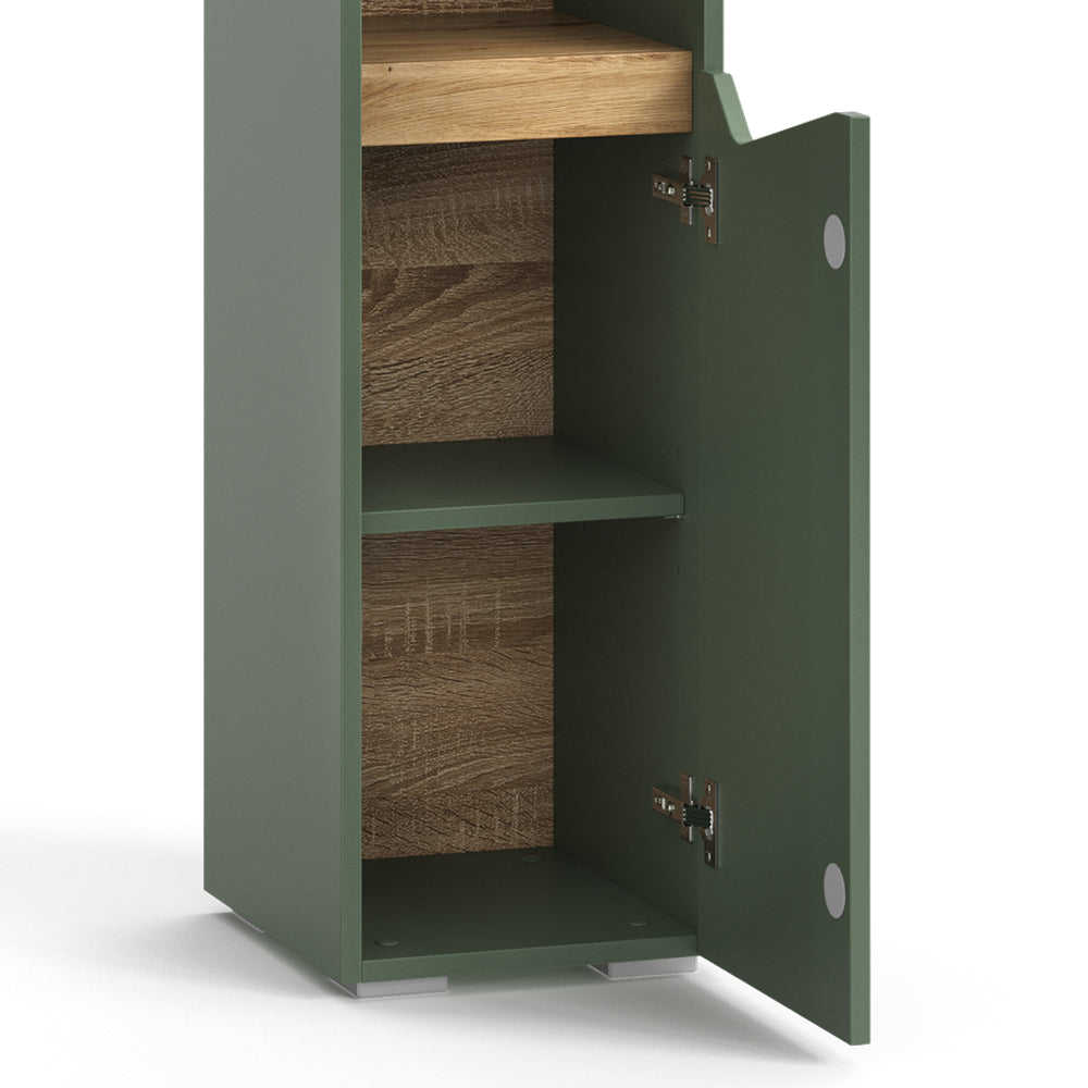 Vicco  Verde/Artigianale 30 x 180 cm Con porte e vani aperti