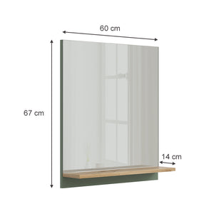 Vicco  Verde/Artigianale 60 x 67 cm con ripiano