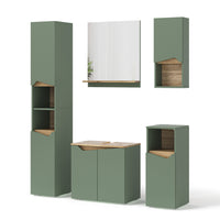 Vicco Set di mobili da bagno Verde/Artigianale 5 Teile