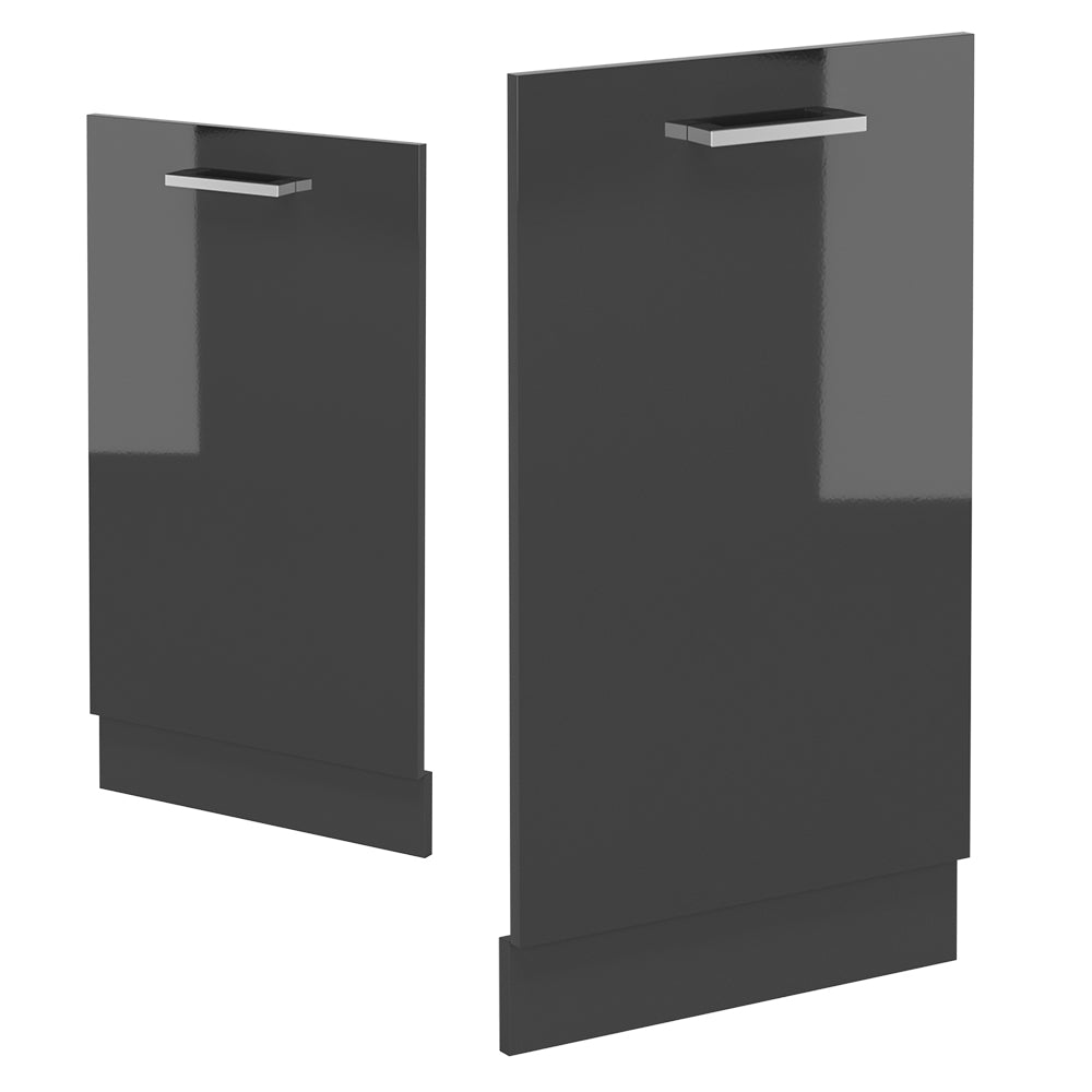 Vicco Coperchio per lavastoviglie Antracite lucido 45 cm senza piano di lavoro