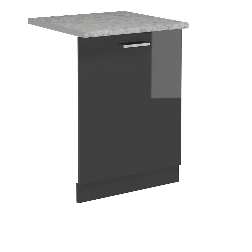 Vicco Coperchio per lavastoviglie Antracite lucido 60 cm , PL Marmo