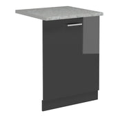 Vicco Coperchio per lavastoviglie Antracite lucido 60 cm , PL Marmo