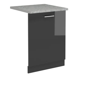 Vicco Coperchio per lavastoviglie Antracite lucido 60 cm , PL Marmo