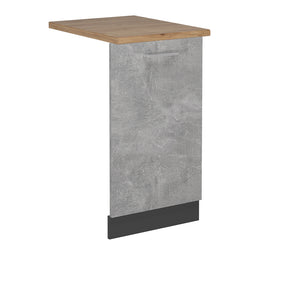 Vicco Coperchio per lavastoviglie Calcestruzzo 45 cm , PL Rovere