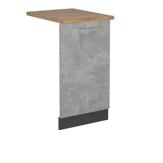 Vicco Coperchio per lavastoviglie Calcestruzzo 45 cm , PL Rovere