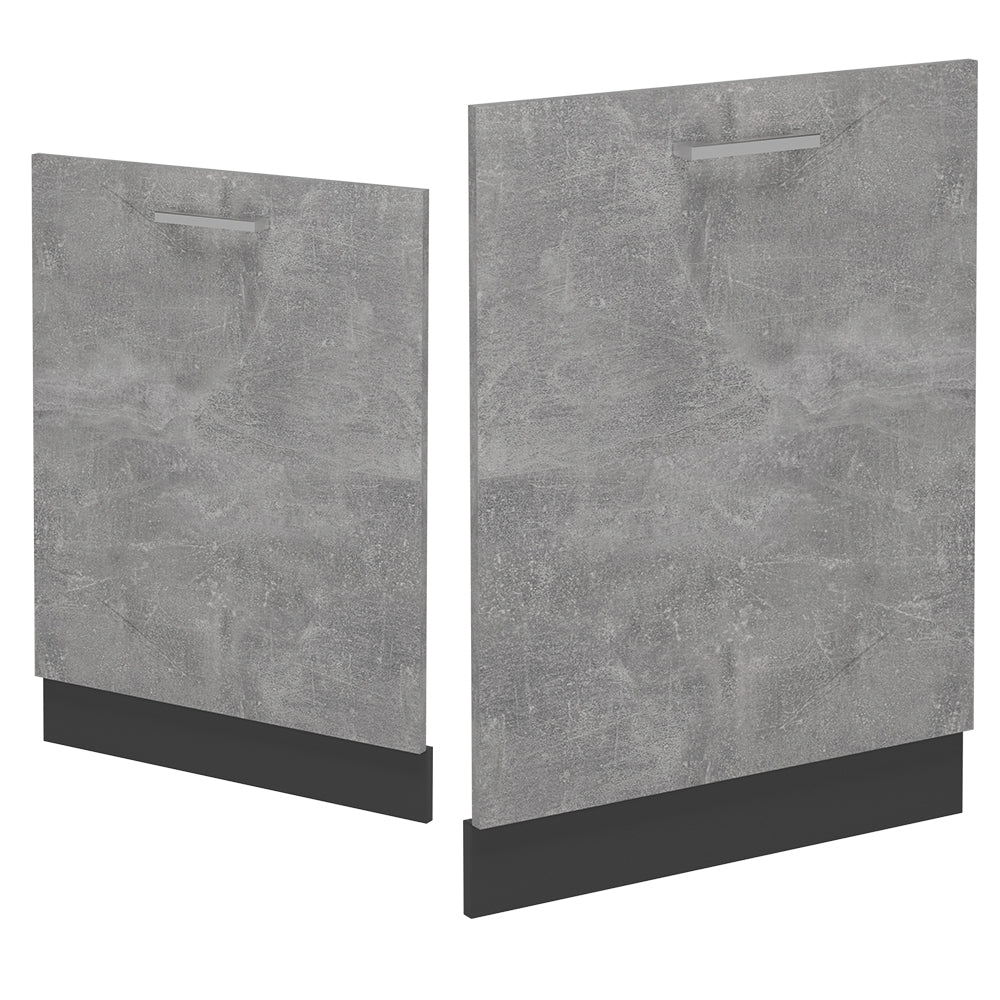 Vicco Coperchio per lavastoviglie Calcestruzzo 60 cm , PL Rovere