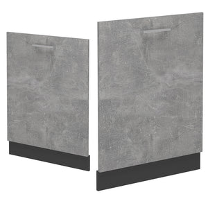 Vicco Coperchio per lavastoviglie Calcestruzzo 60 cm , PL Rovere