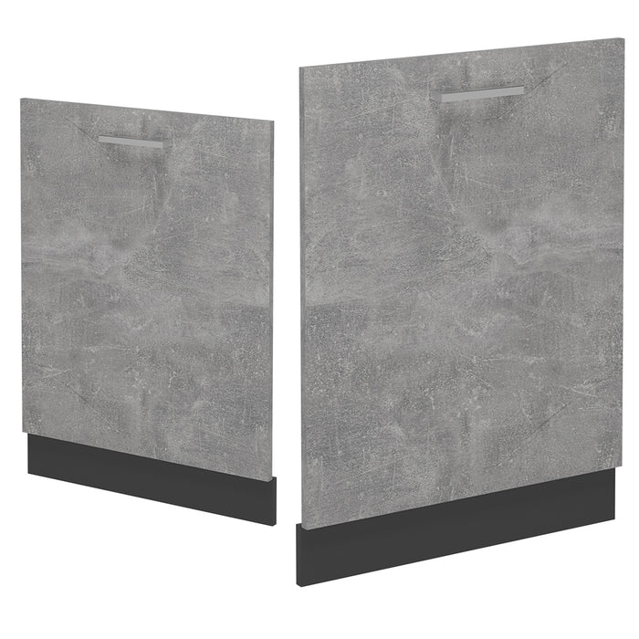 Vicco Coperchio per lavastoviglie Calcestruzzo 60 cm , PL Marmo