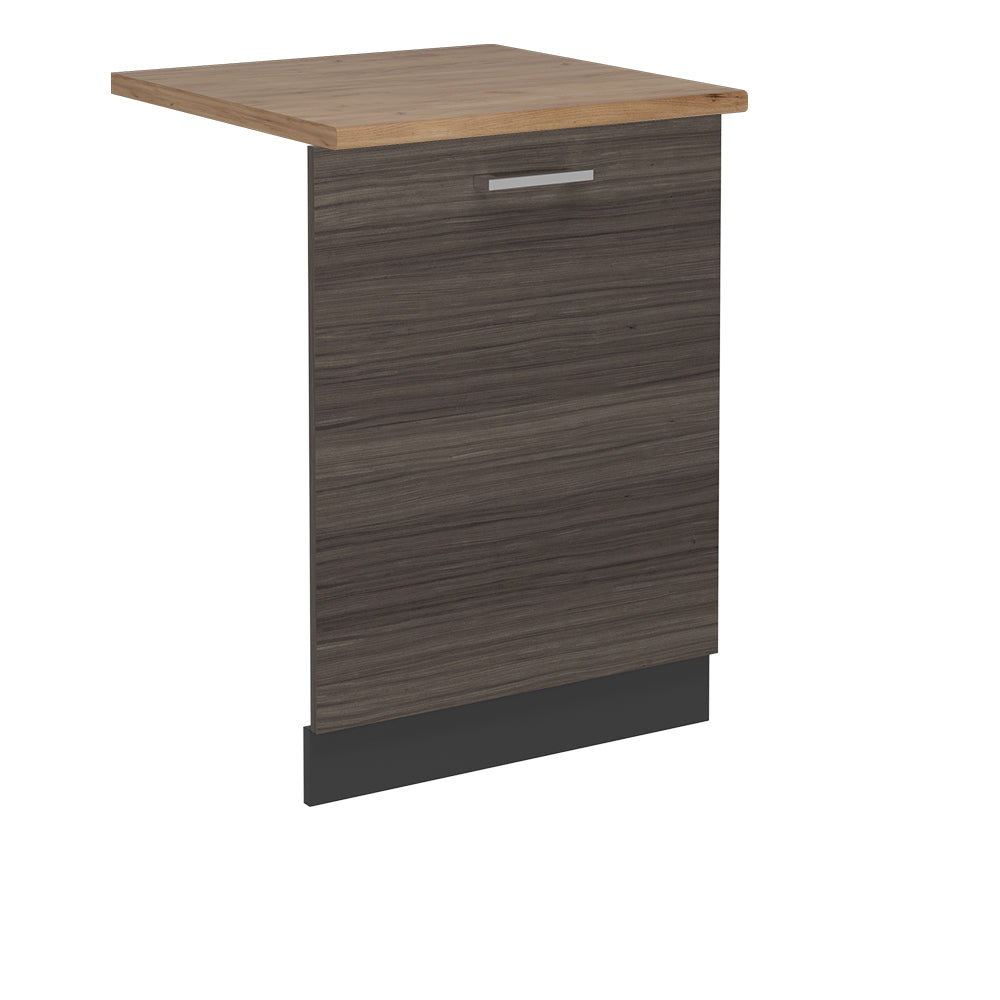 Vicco Coperchio per lavastoviglie Grigio nobile 60 cm , PL Rovere