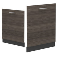 Vicco Coperchio per lavastoviglie Grigio nobile 60 cm , PL Rovere