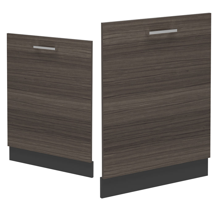 Vicco Coperchio per lavastoviglie Grigio nobile 60 cm , PL Rovere