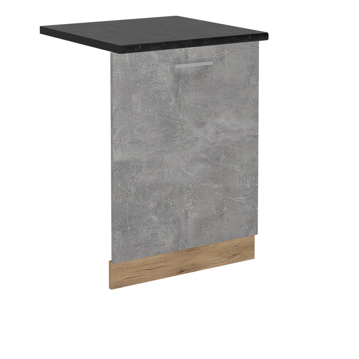 Vicco Coperchio per lavastoviglie Calcestruzzo 60 cm , PL Antracite