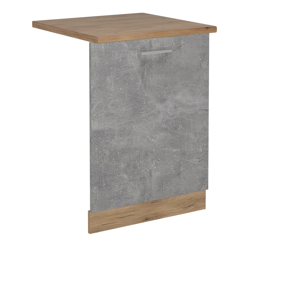 Vicco Coperchio per lavastoviglie Calcestruzzo 60 cm , PL Rovere