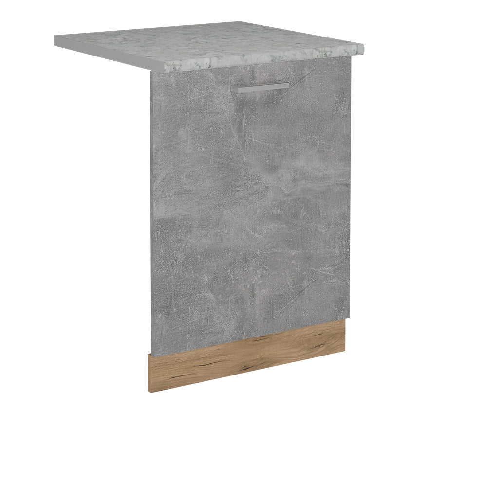 Vicco Coperchio per lavastoviglie Calcestruzzo 60 cm , PL Marmo