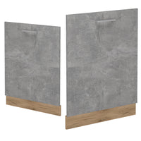 Vicco Coperchio per lavastoviglie Calcestruzzo 60 cm , PL Rovere