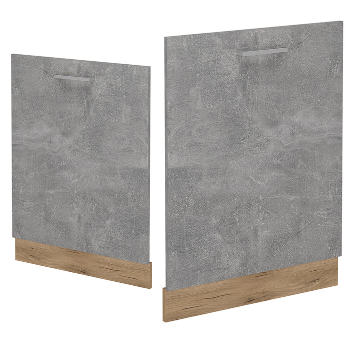 Vicco Coperchio per lavastoviglie Calcestruzzo 60 cm , PL Marmo