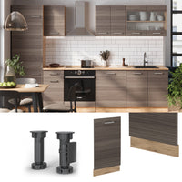 Vicco Coperchio per lavastoviglie Grigio nobile 45 cm senza piano di lavoro