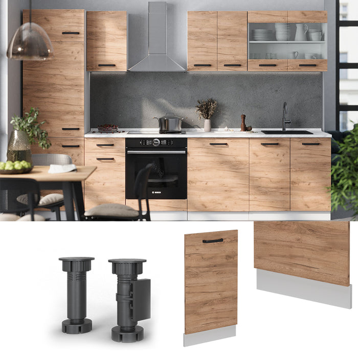 Vicco Coperchio per lavastoviglie Quercia dorata 45 cm , PL Rovere