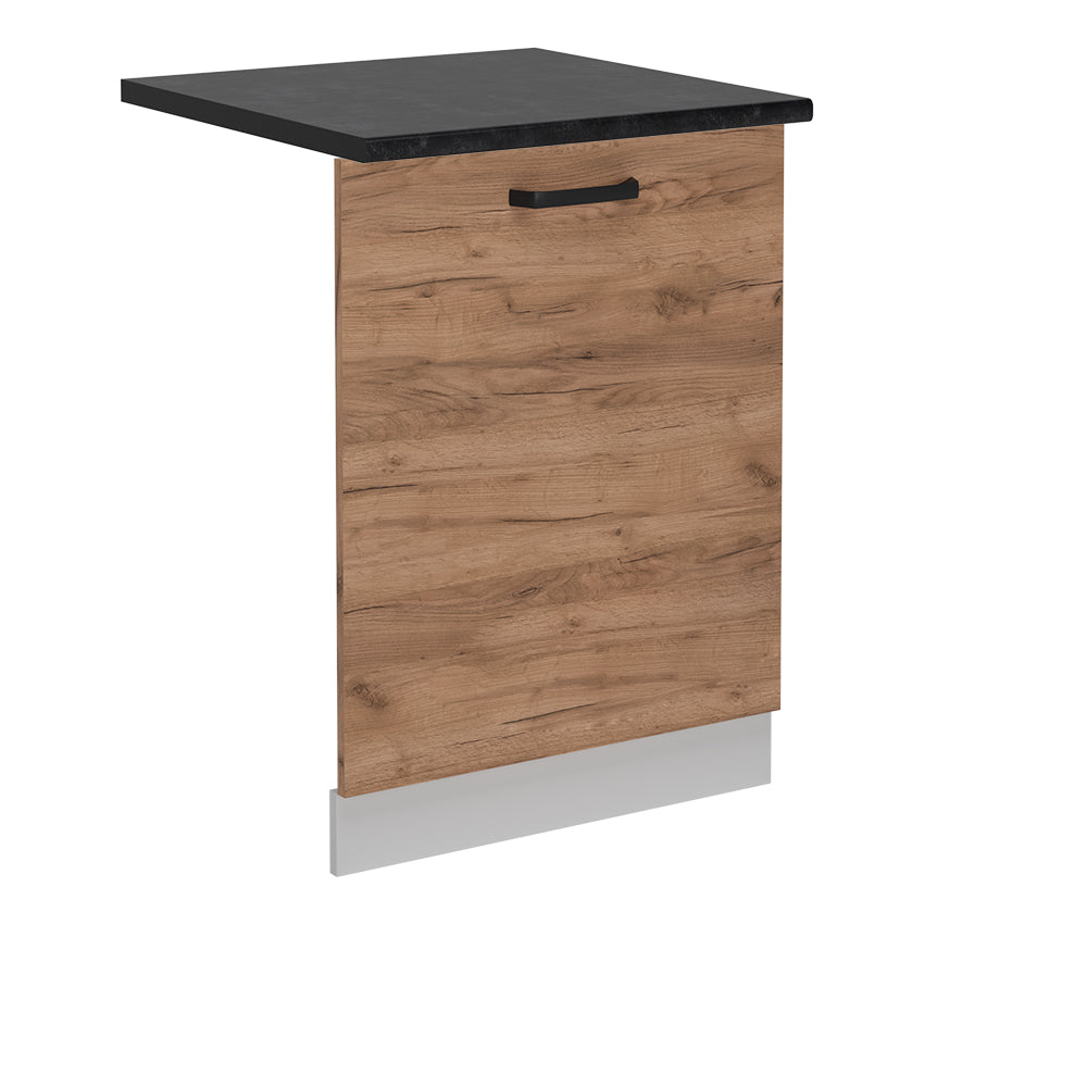 Vicco Coperchio per lavastoviglie Quercia dorata 60 cm , PL Antracite