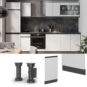 Vicco Pannello frontale della lavastoviglie Bianco 45 cm senza piano di lavoro