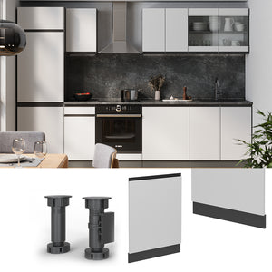 Vicco Pannello frontale della lavastoviglie Bianco 60 cm senza piano di lavoro