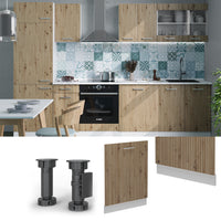 Vicco Coperchio per lavastoviglie Rovere artigianale 60 cm , PL Rovere