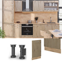 Vicco Coperchio per lavastoviglie Rovere artigianale 45 cm , PL Rovere