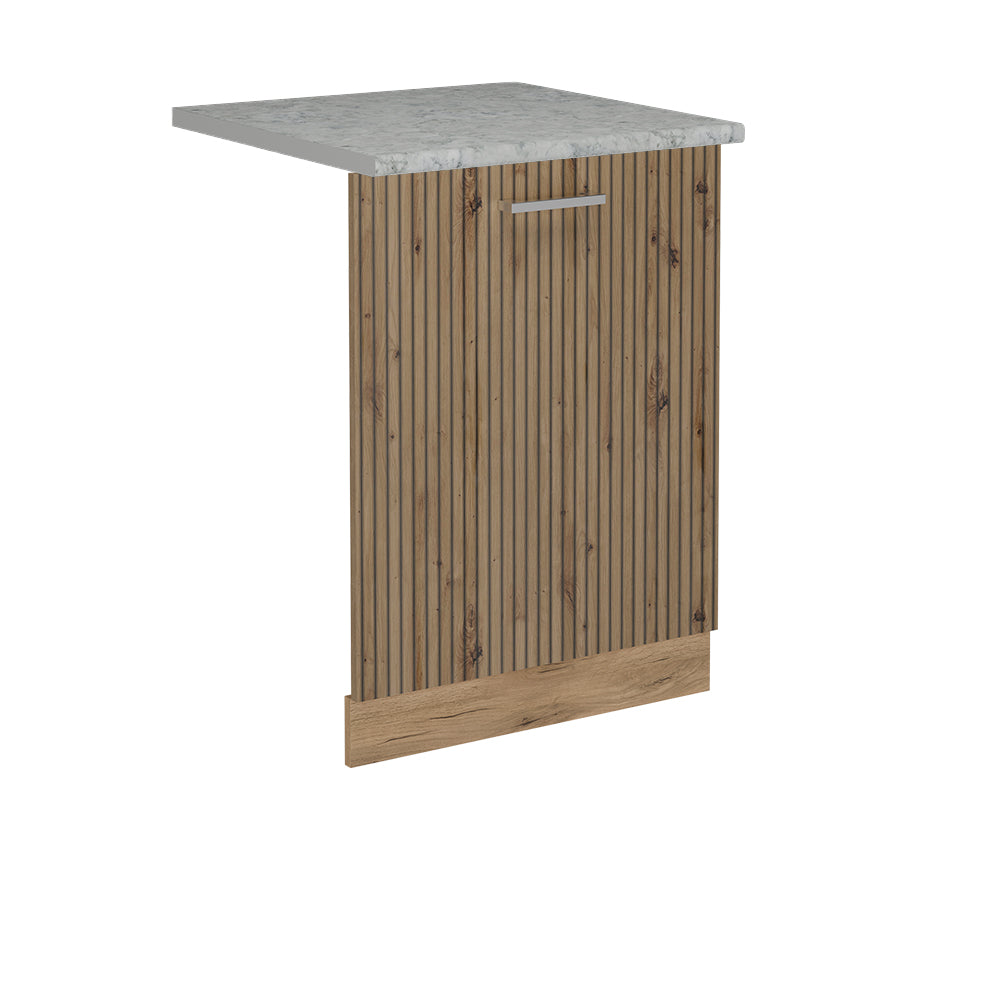 Vicco Coperchio per lavastoviglie Rovere artigianale 60 cm , PL Marmo