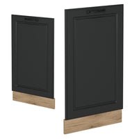 Vicco Pannello frontale della lavastoviglie Antracite casa di campagna 45 cm , PL Rovere