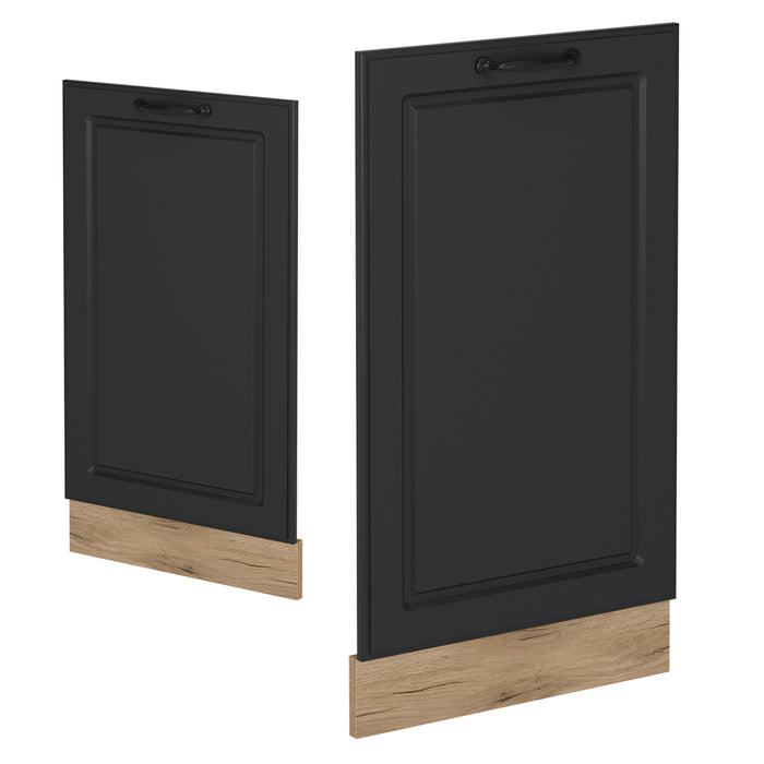 Vicco Pannello frontale della lavastoviglie Antracite casa di campagna 45 cm , PL Rovere