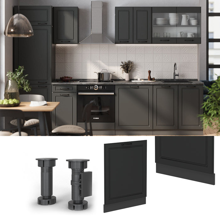 Vicco Pannello frontale della lavastoviglie Antracite casa di campagna 60 cm , PL Antracite