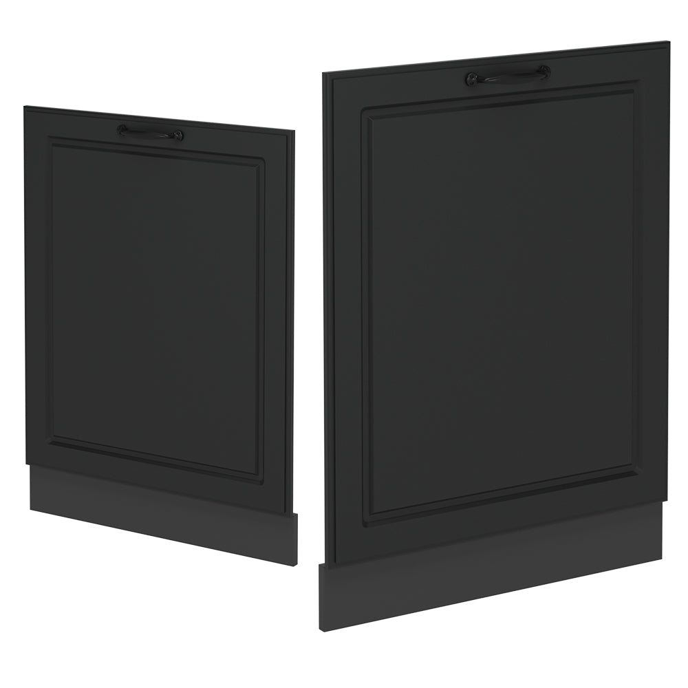 Vicco Pannello frontale della lavastoviglie Antracite casa di campagna 60 cm , PL Rovere