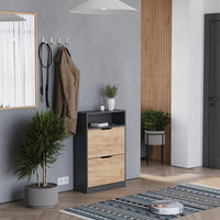 Vicco  Antracite/quercia dorata 22 x 89.5 cm con 2 scomparti