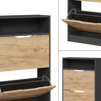 Vicco  Antracite/quercia dorata 22 x 89.5 cm con 2 scomparti