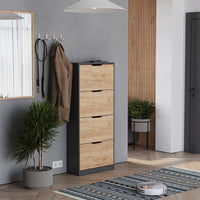 Vicco  Antracite/quercia dorata 59 x 137 cm con 4 scomparti