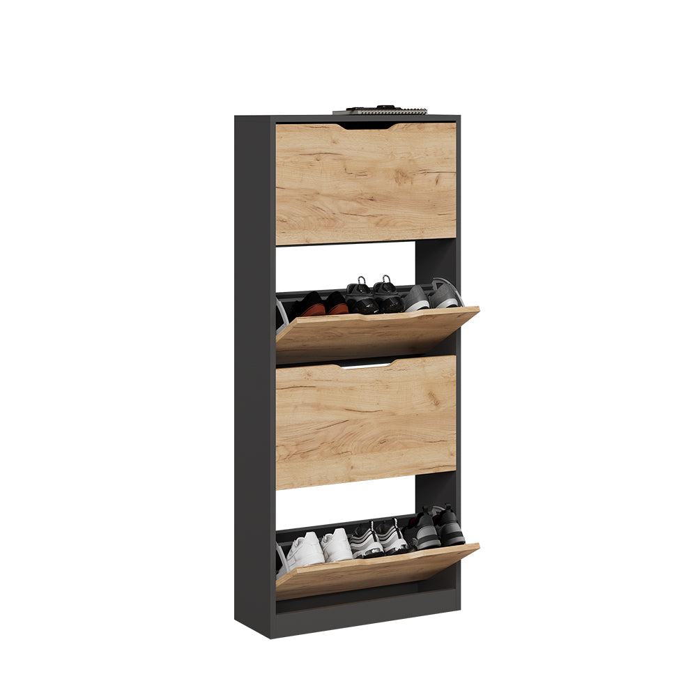 Vicco  Antracite/quercia dorata 59 x 137 cm con 4 scomparti