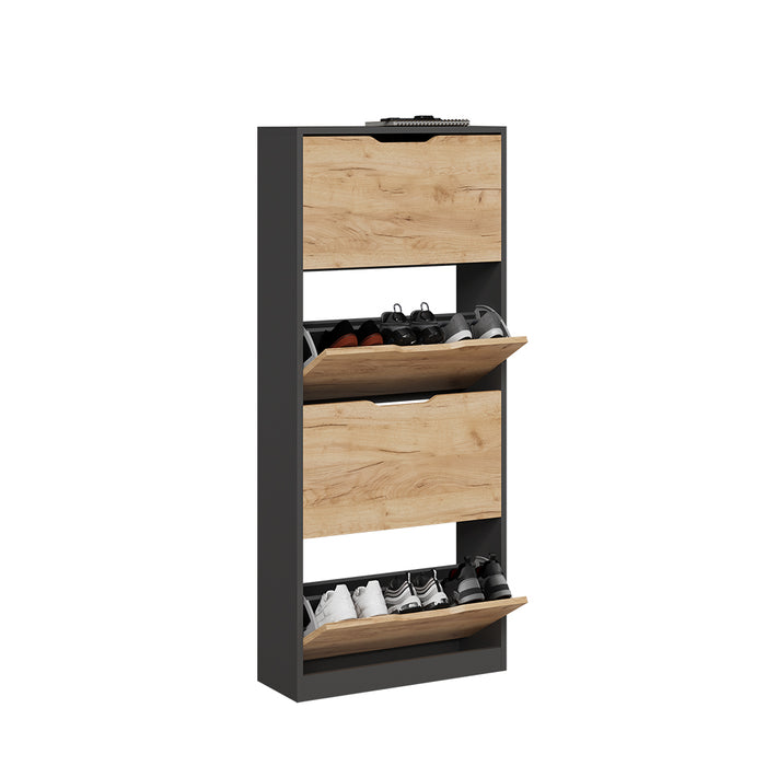 Vicco  Antracite/quercia dorata 59 x 137 cm con 4 scomparti