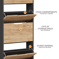 Vicco  Antracite/quercia dorata 59 x 137 cm con 4 scomparti