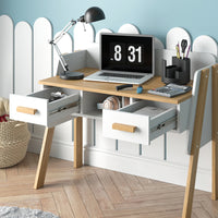 Vitalispa Scrivania Bianco/quercia 97 x 51 cm