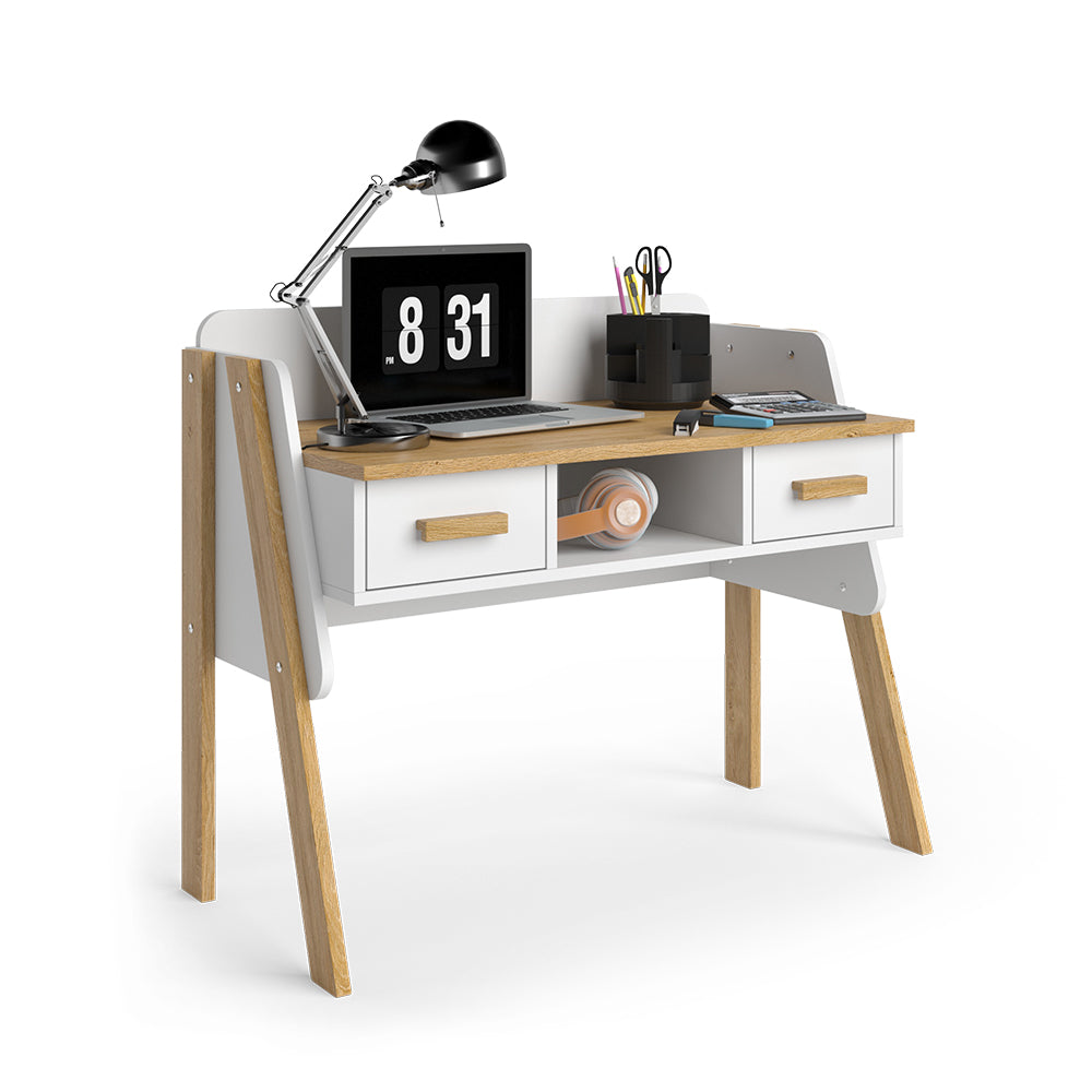 Vitalispa Scrivania Bianco/quercia 97 x 51 cm