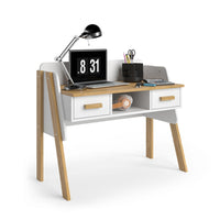 Vitalispa Scrivania Bianco/quercia 97 x 51 cm