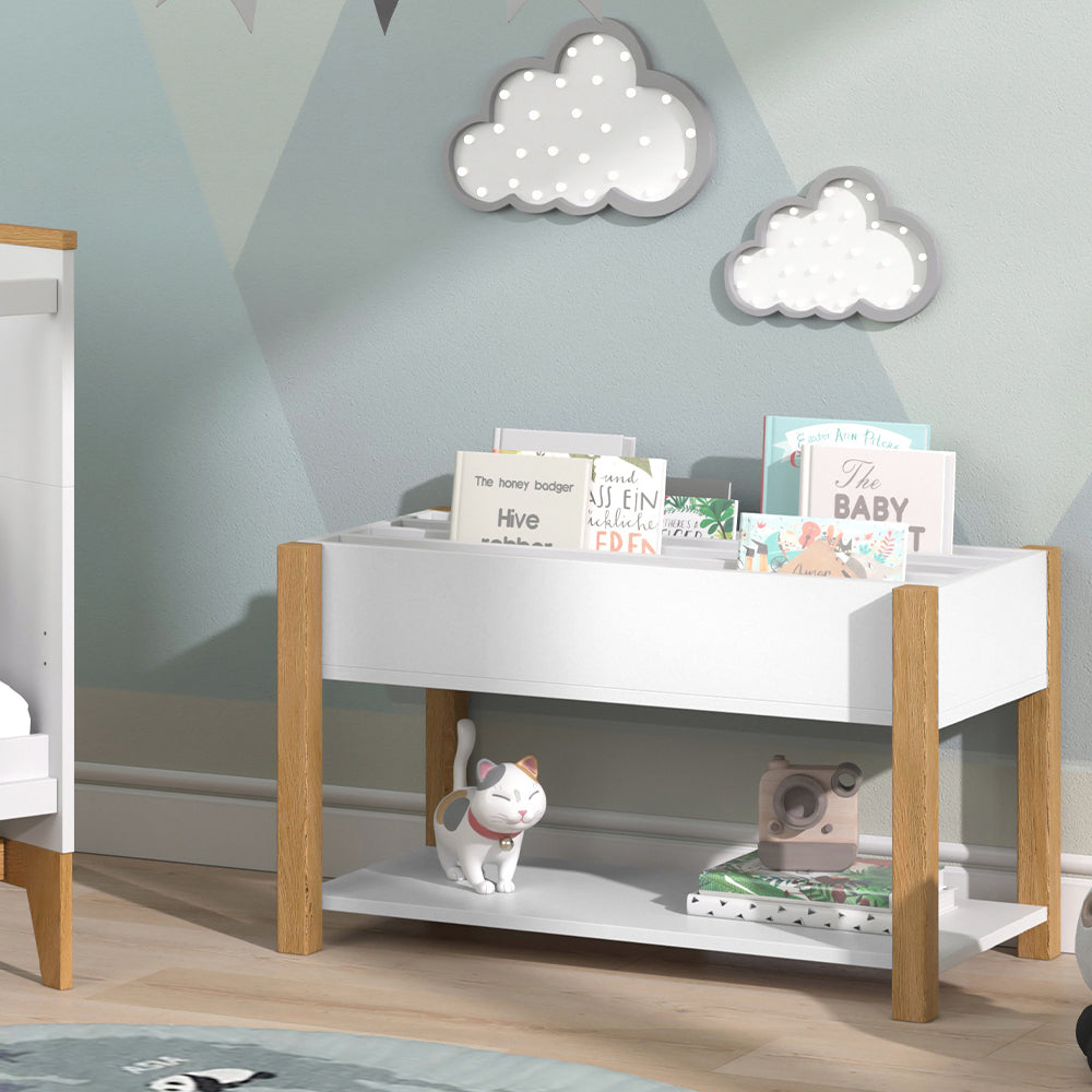 Vitalispa Scaffale per bambini Bianco/quercia 80 x 46 cm