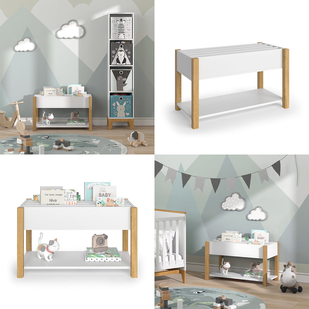Vitalispa Scaffale per bambini Bianco/quercia 80 x 46 cm