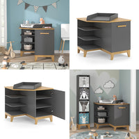 Vitalispa Fasciatoio Grigio/quercia 85 x 85.2 cm con porta