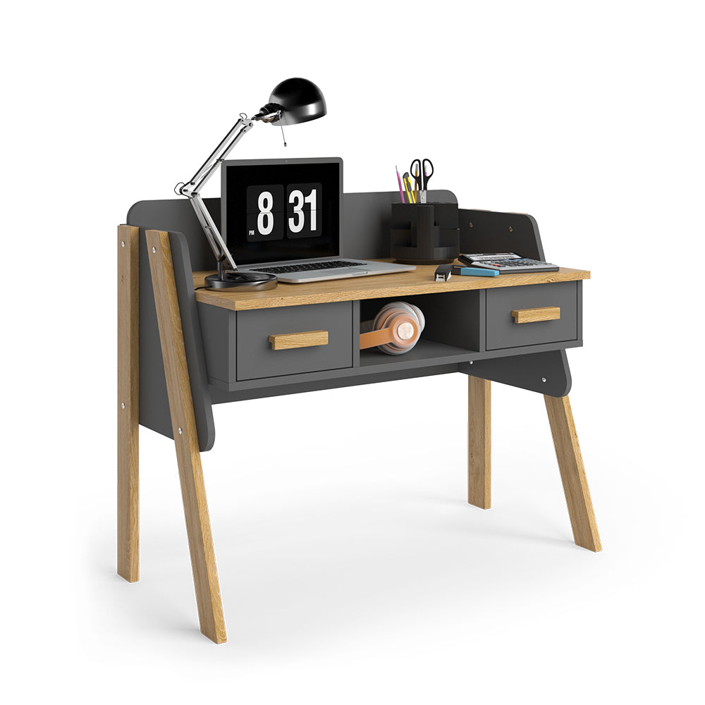Vitalispa Scrivania Grigio/quercia 97 x 51 cm