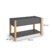 Vitalispa Scaffale per bambini Grigio/quercia 80 x 46 cm