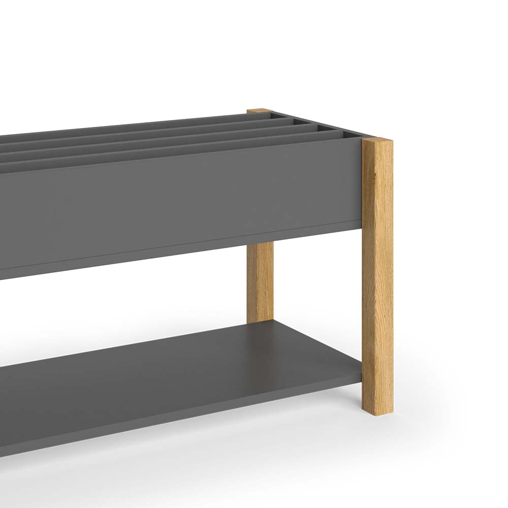 Vitalispa Scaffale per bambini Grigio/quercia 80 x 46 cm